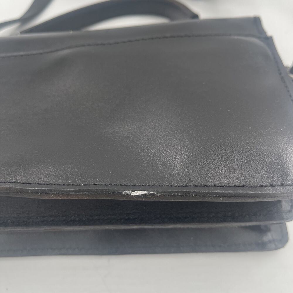 Patricia Nash Porcili Black Leather Crossbody Purse Top Handle - Picture 3 of 9